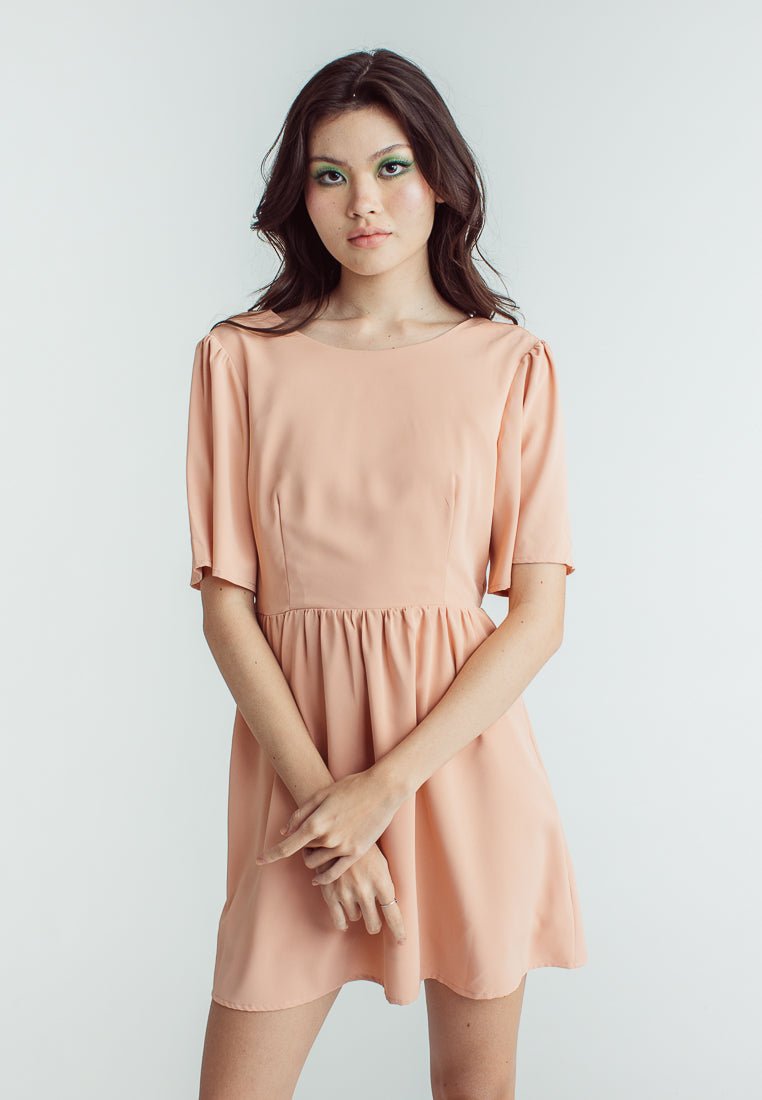 Jaisa Pink Round Neck Bell Sleeve Dress - Mossimo PH