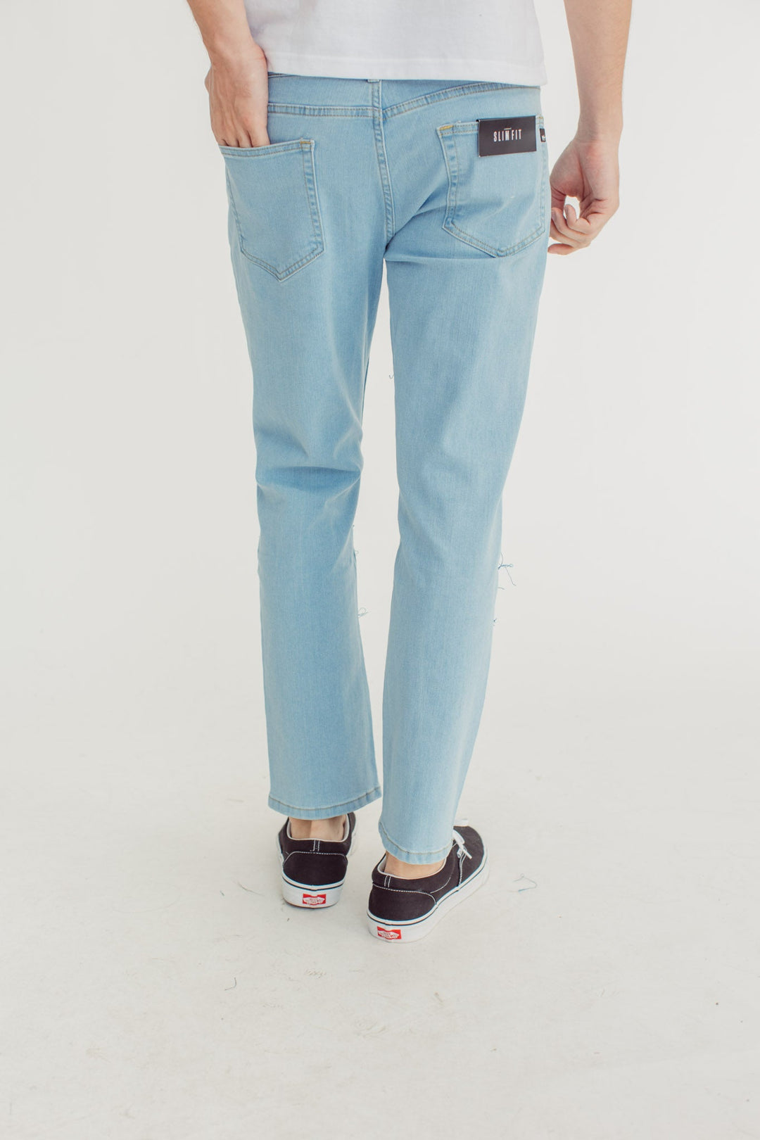 Jeans with Contrast Patches Slim Low Rise - Mossimo PH