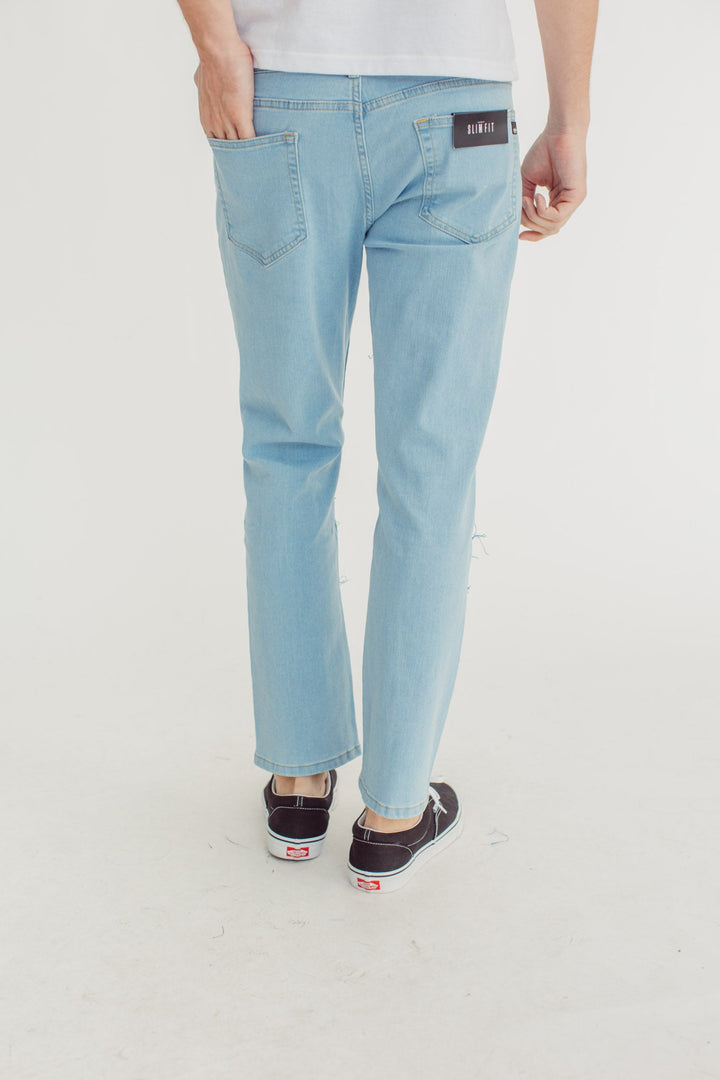 Jeans with Contrast Patches Slim Low Rise - Mossimo PH