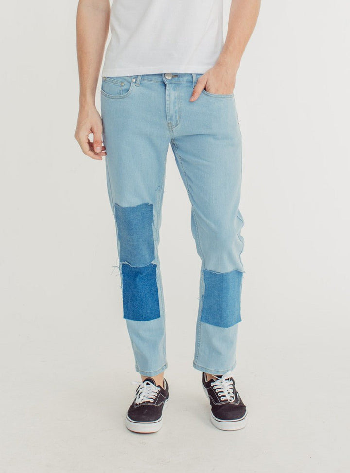Jeans with Contrast Patches Slim Low Rise - Mossimo PH