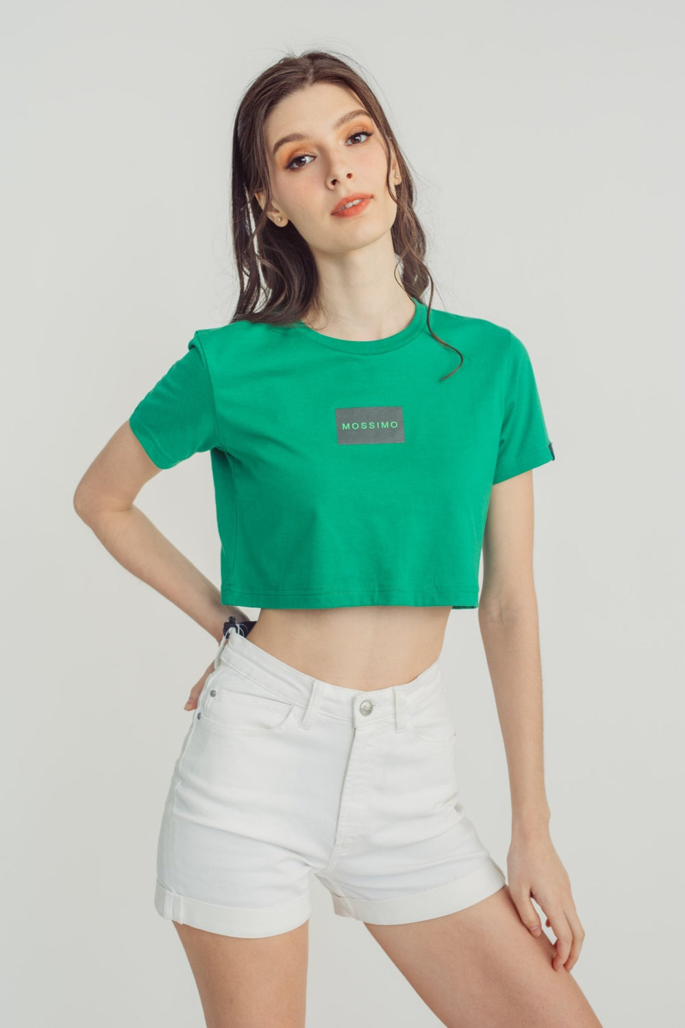 Jelly Bean with Small Branding Mossimo Boxed Design Vintage Cropped Fit Tee - Mossimo PH