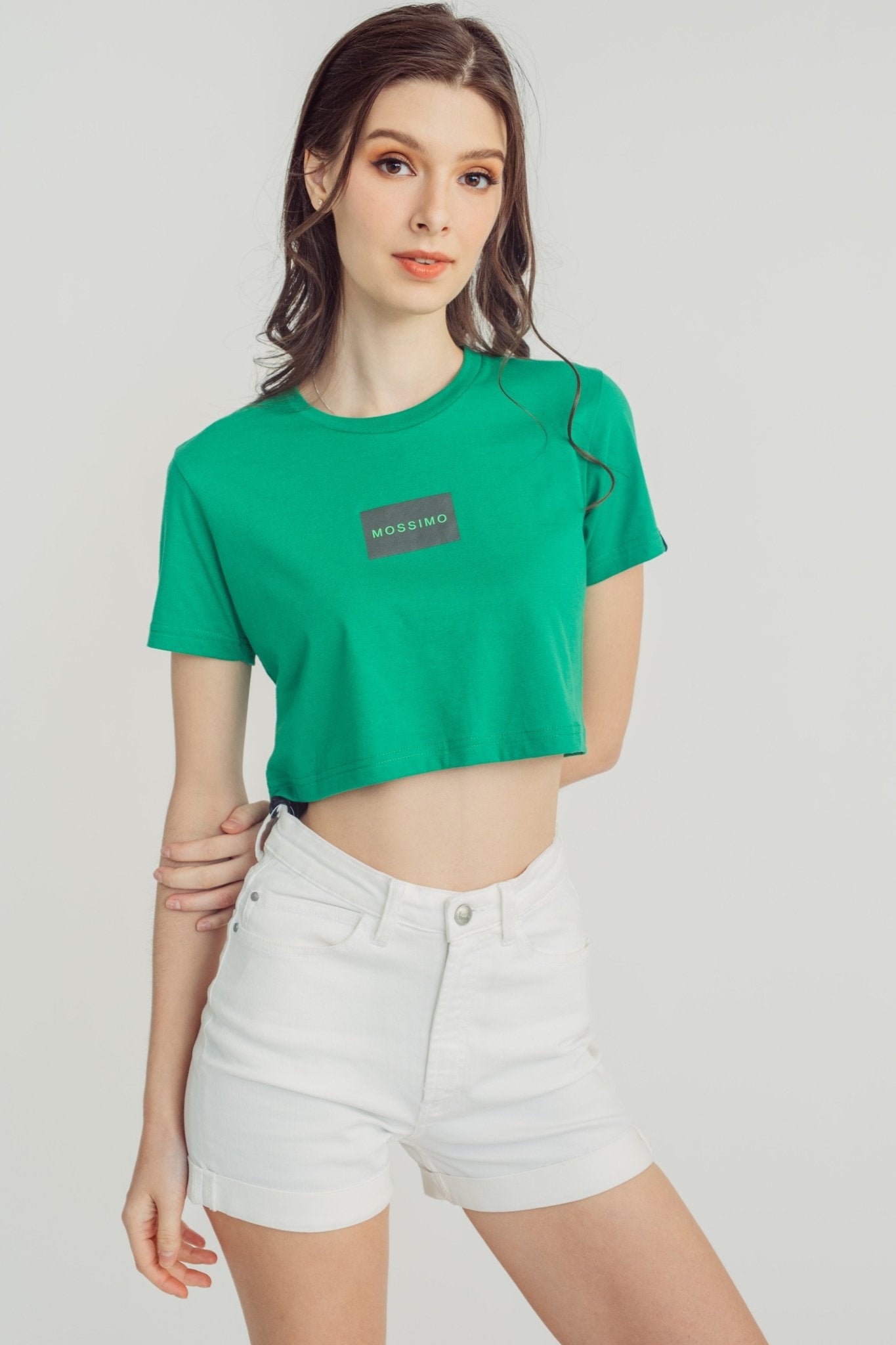 Jelly Bean with Small Branding Mossimo Boxed Design Vintage Cropped Fit Tee - Mossimo PH