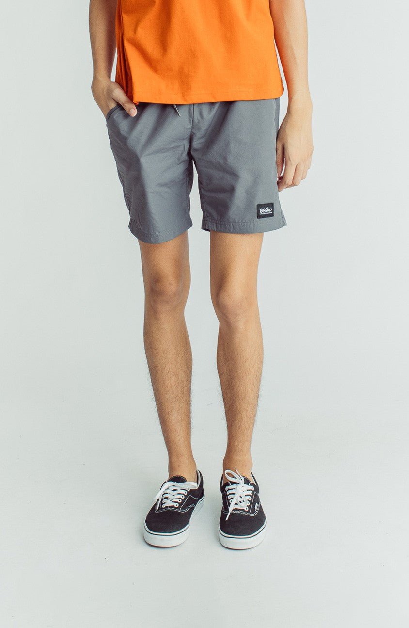 Jester Dark Gray Regular Fit Swim Short with Woven Patch - Mossimo PH