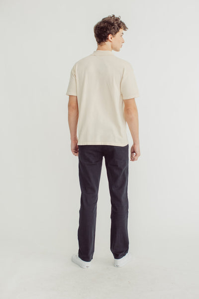 Joshua Flat Knit Polo Shirt with Embroidery - Mossimo PH