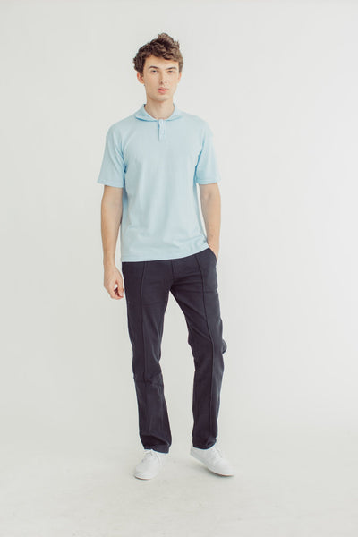 Joshua Flat Knit Polo Shirt with Embroidery - Mossimo PH