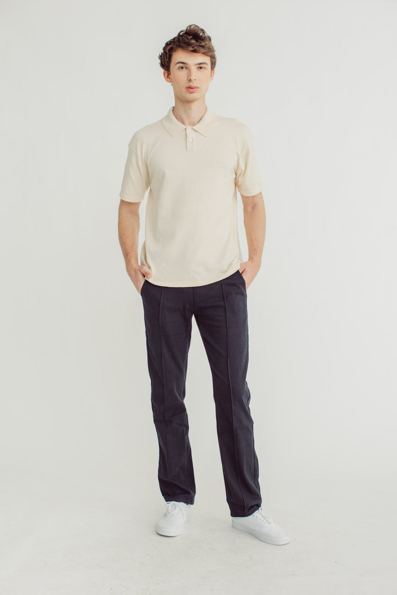 Joshua Flat Knit Polo Shirt with Embroidery - Mossimo PH