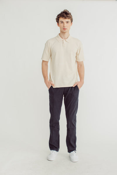 Joshua Flat Knit Polo Shirt with Embroidery - Mossimo PH