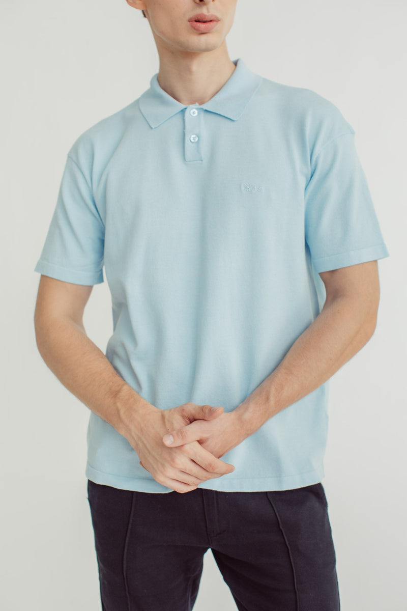 Joshua Flat Knit Polo Shirt with Embroidery - Mossimo PH