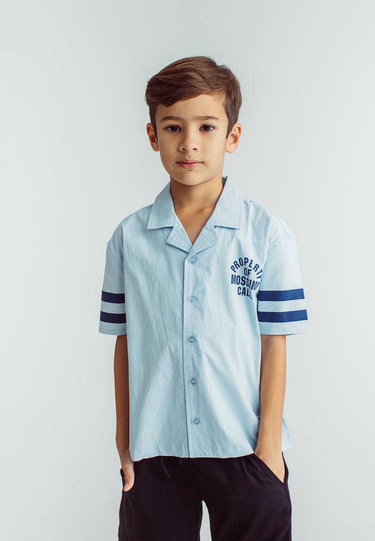 Ken Light Blue Boys Short Sleeve Printed Shirt - Mossimo PH