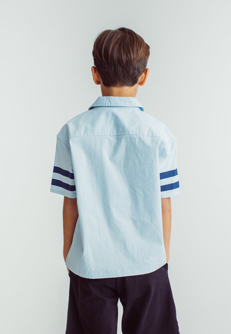 Ken Light Blue Boys Short Sleeve Printed Shirt - Mossimo PH