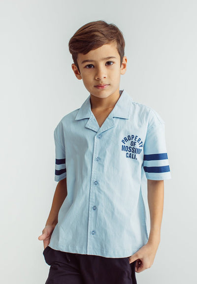 Ken Light Blue Boys Short Sleeve Printed Shirt - Mossimo PH
