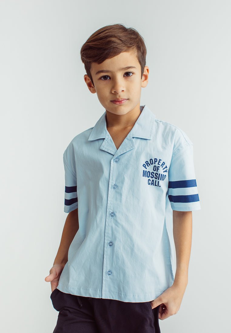Ken Light Blue Boys Short Sleeve Printed Shirt - Mossimo PH