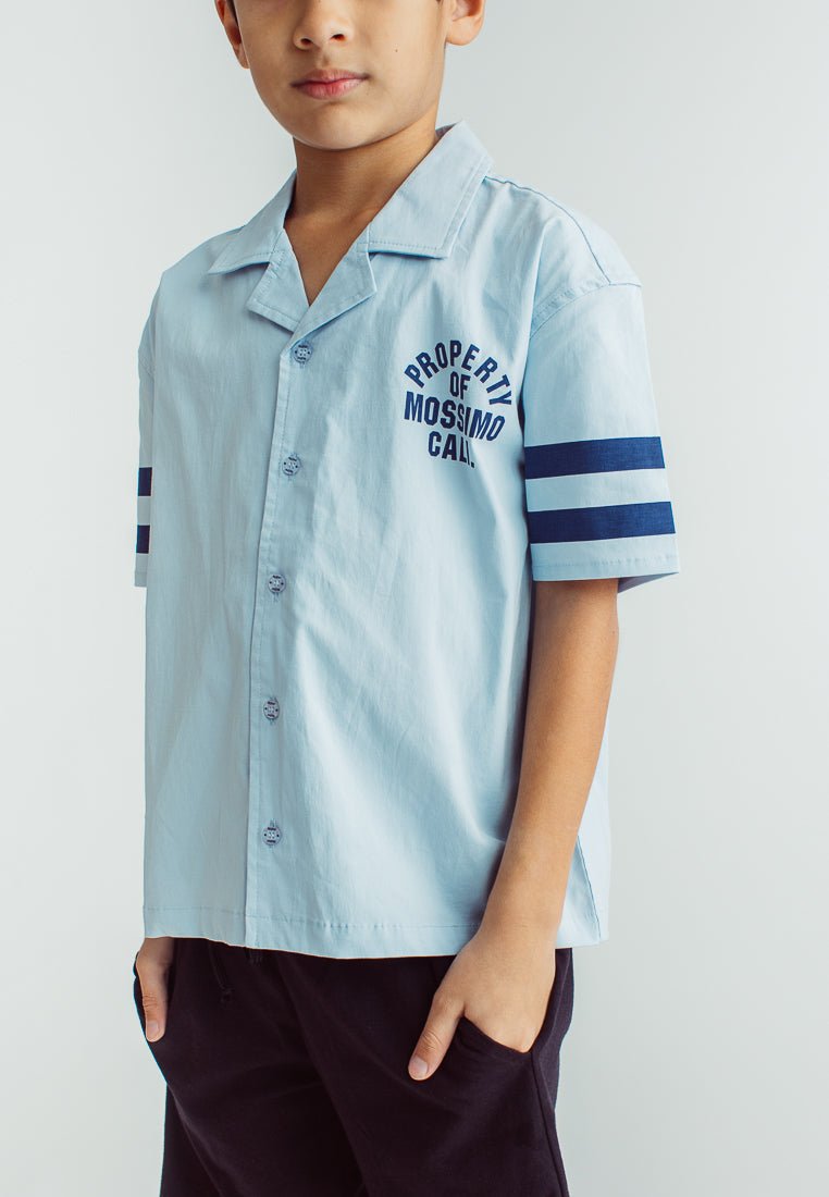 Ken Light Blue Boys Short Sleeve Printed Shirt - Mossimo PH
