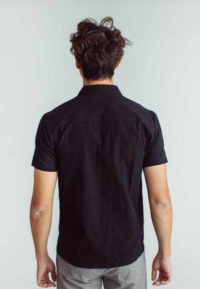 Kent Black Woven Button Down - Mossimo PH