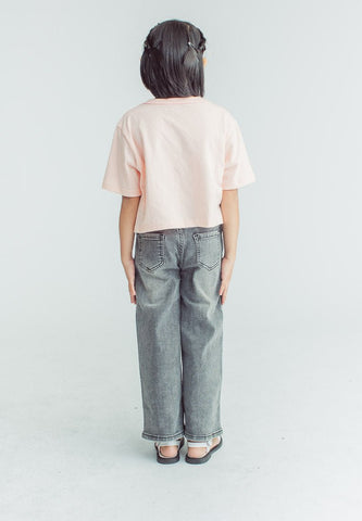 Kylene Dark Gray Wide Leg High Waisted Jeans - Mossimo PH