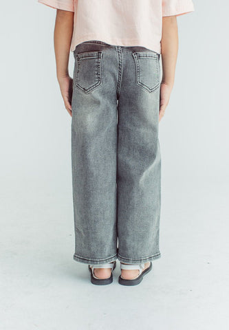 Kylene Dark Gray Wide Leg High Waisted Jeans - Mossimo PH