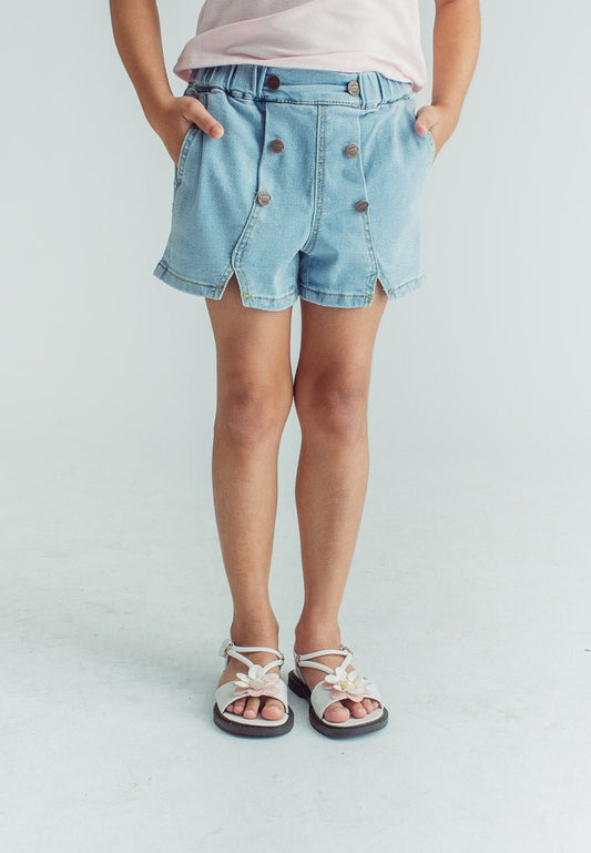 Kylie Light Blue Kids Girls Denim Shorts - Mossimo PH