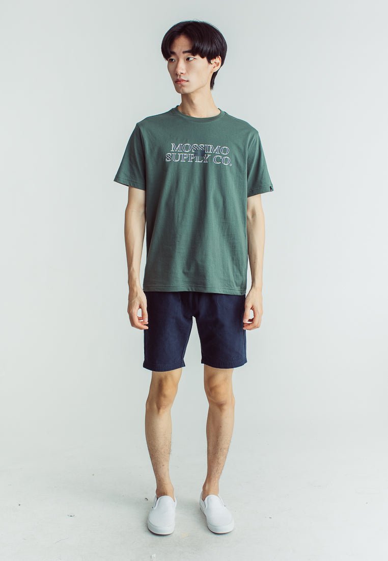 Laurel Basic Round Neck with Flat Print Big branding Comfort Fit Tee - Mossimo PH