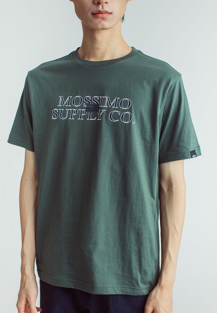 Laurel Basic Round Neck with Flat Print Big branding Comfort Fit Tee - Mossimo PH