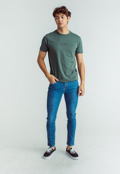 Laurel Basic Round Neck with Small Branding Hologram Print Muscle Fit Tee - Mossimo PH