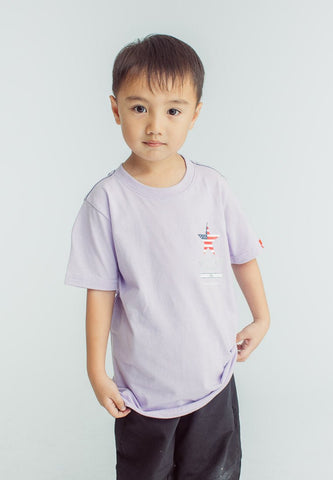 Lavender Boys Basic Tshirt with Star Mossimo Flag - Mossimo PH