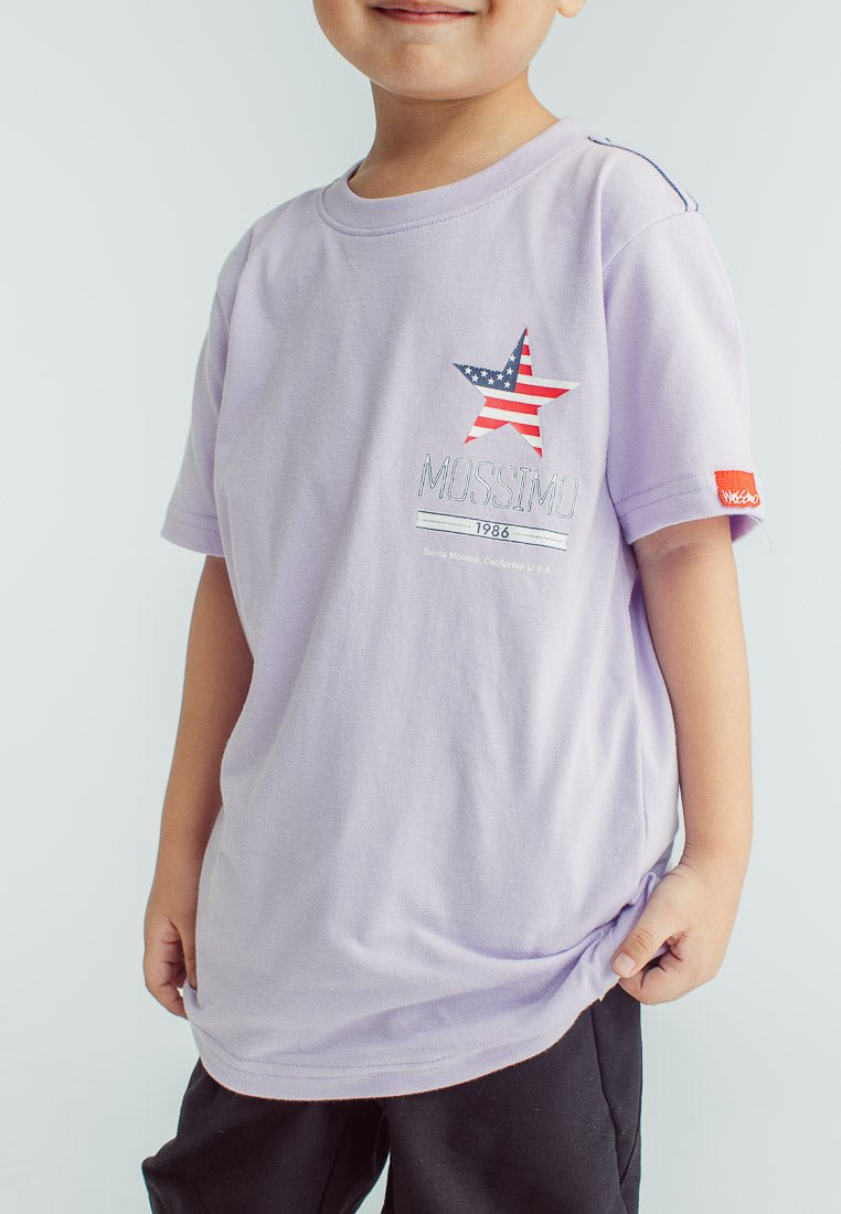 Lavender Boys Basic Tshirt with Star Mossimo Flag - Mossimo PH