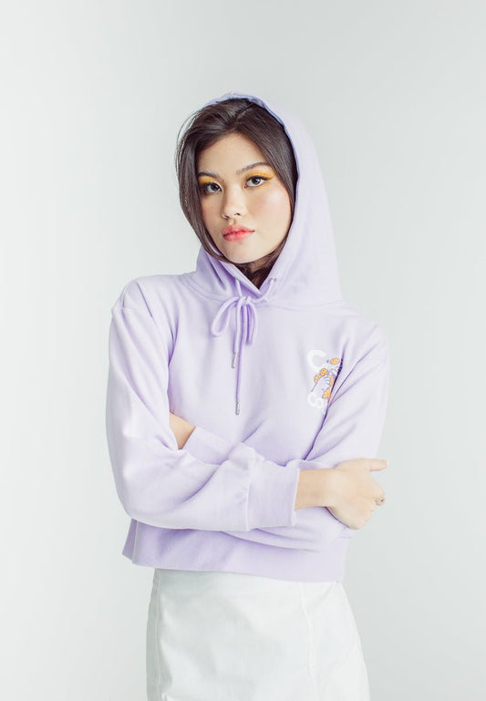 Lavender Modern Cropped Hoodie with Cookie Monster - Mossimo PH