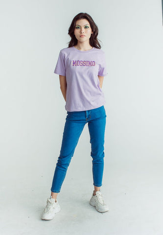 Lavender with Mossimo California Flat Print & high Density Comfort Fit Tee - Mossimo PH