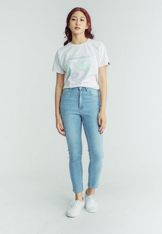 Liezel Light Blue Most Wanted Basic Five Pocket Straight High Jeans - Mossimo PH