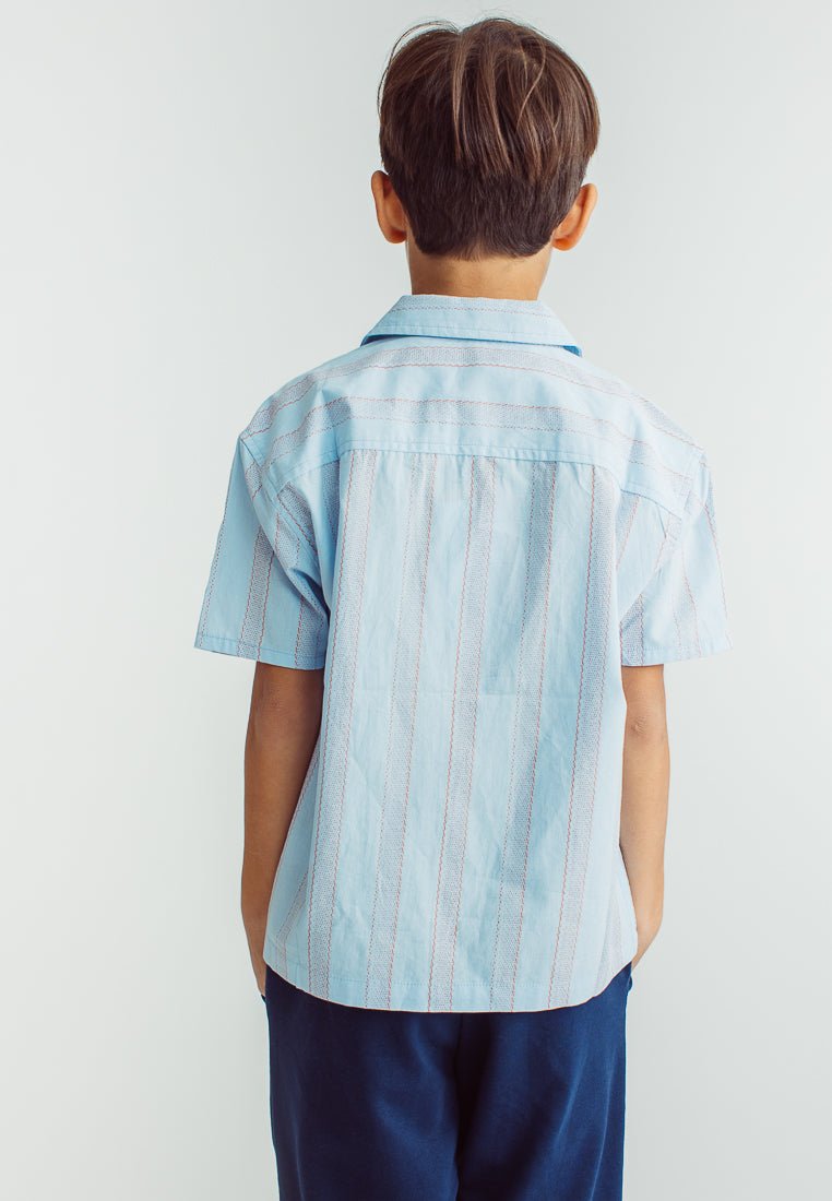 Light Blue Boys Short Sleeve Resort Shirt - Mossimo PH