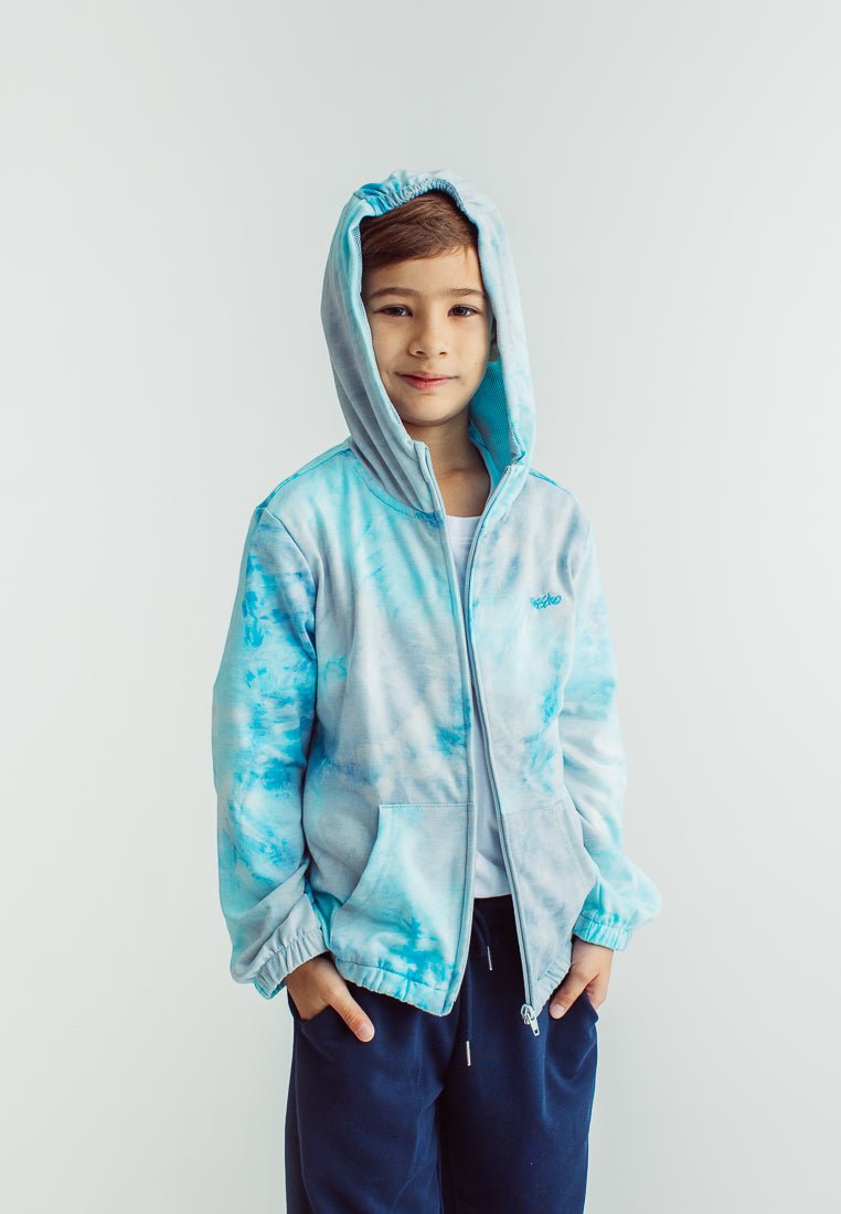 Light Blue Boys Tie Dye Hooded Jacket Kids - Mossimo PH