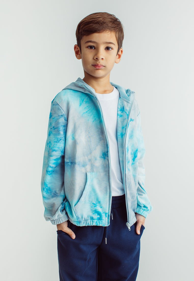 Light Blue Boys Tie Dye Hooded Jacket Kids - Mossimo PH