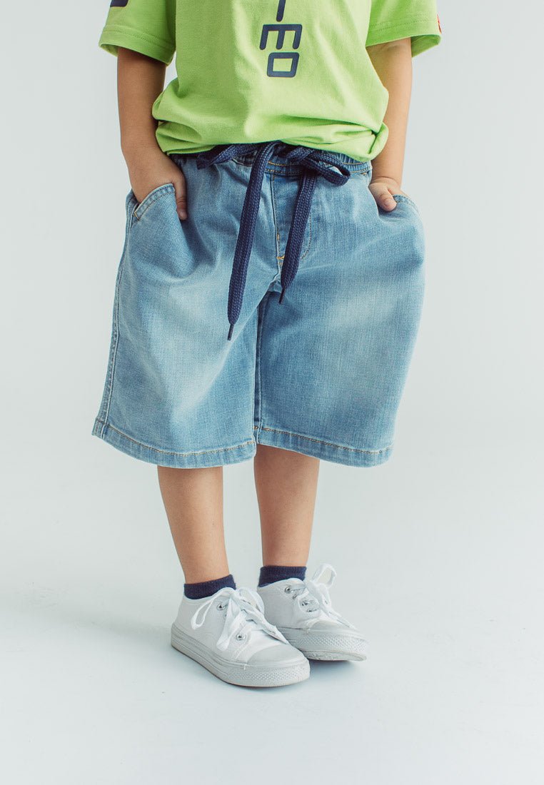 Light Blue Denim Pull on Shorts - Mossimo PH