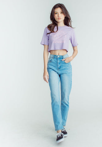 Light Blue Ripped Split Slim Jeans - Mossimo PH