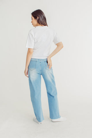 Light Blue wide Leg High Rise Women Jeans - Mossimo PH