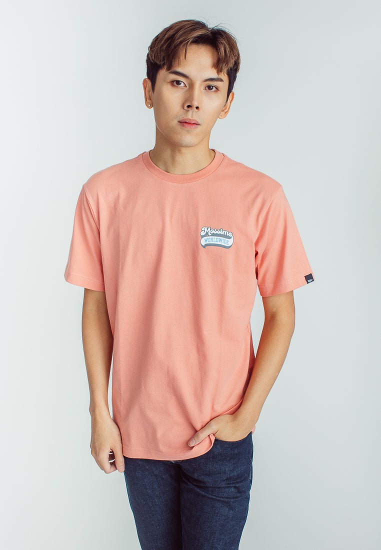 Lobster Bisque Basic Round Neck Comfort Fit Tee with Flat Print - Mossimo PH