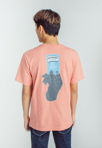 Lobster Bisque Basic Round Neck Comfort Fit Tee with Flat Print - Mossimo PH