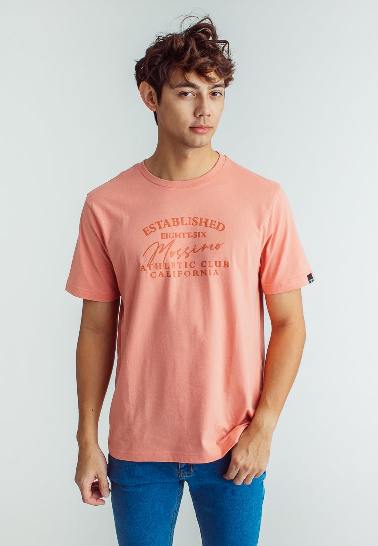 Lobster Bisque Basic Round Neck Modern Fit Tee with High Density Print - Mossimo PH