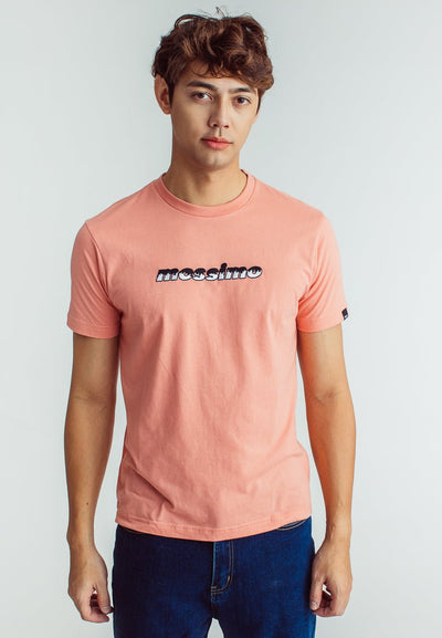 Lobster Bisque Basic Round Neck with Big Branding Embroidery Muscle Fit Tee - Mossimo PH