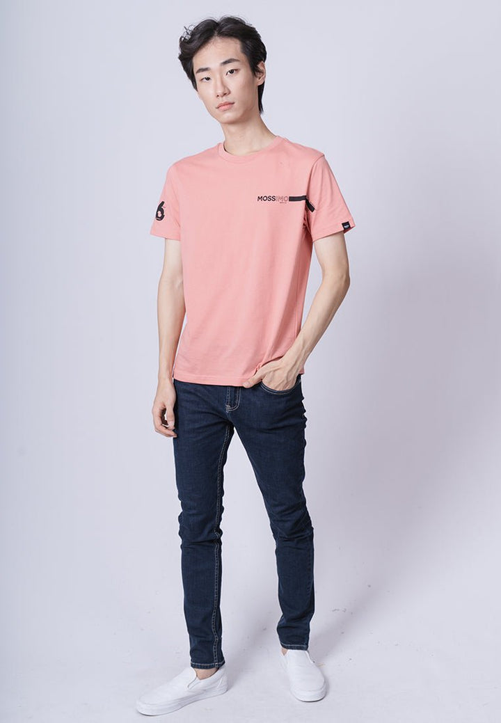 Lobster Bisque Muscle Fit Basic Round Neck Tee with Flat Print - Mossimo PH