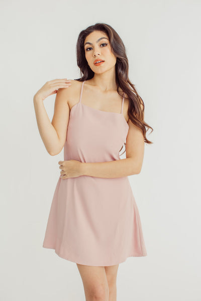 Lyra Pink A Line Dress with Corseted Back - Mossimo PH
