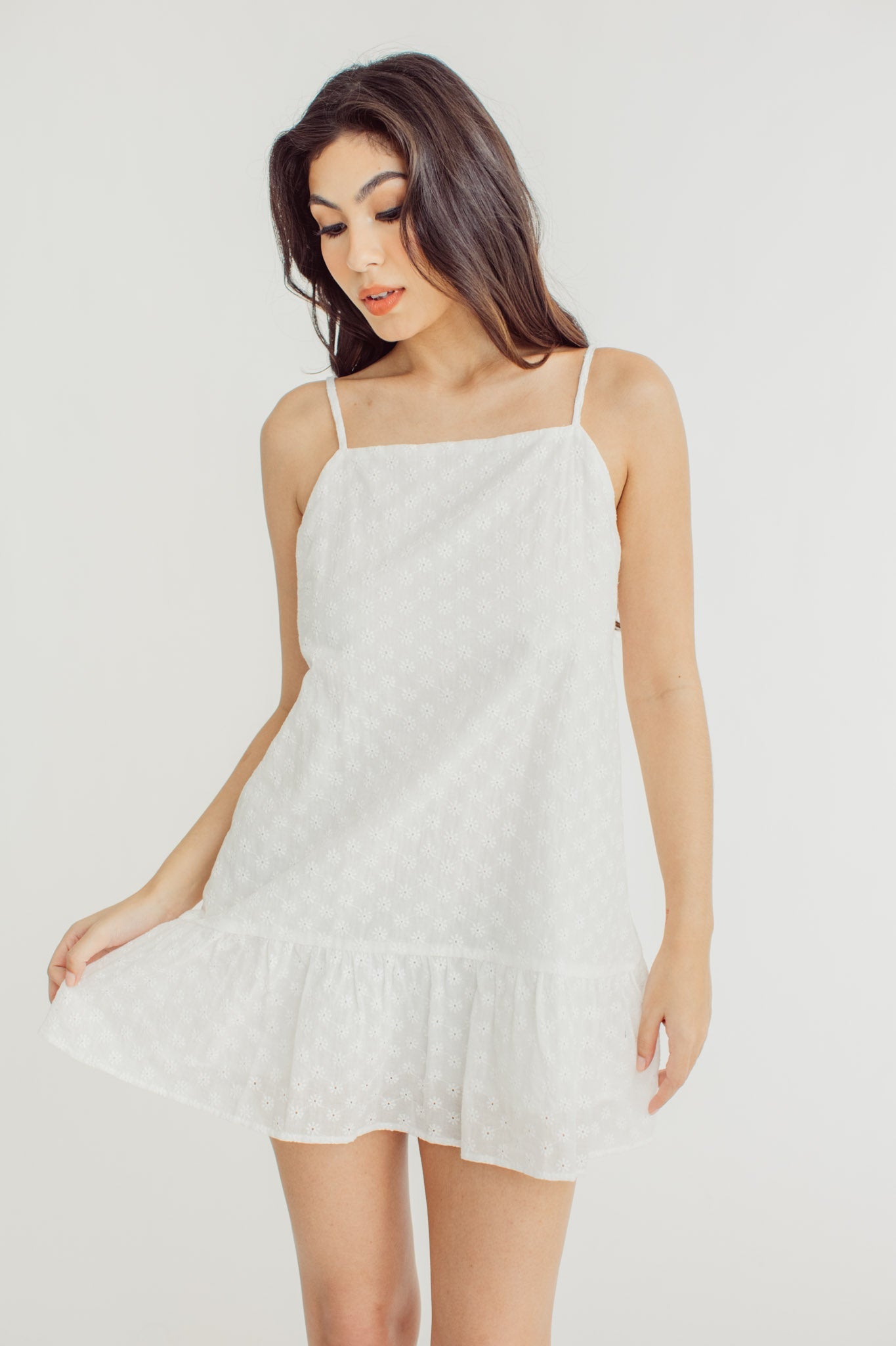 Mariz White Tiered Trapeze Dress - Mossimo PH