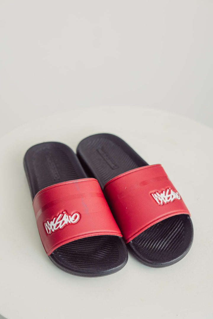 Maroon Mossimo Embossed Logo Women's Slides Slipper - Mossimo PH