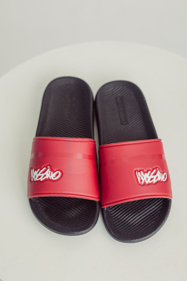 Maroon Mossimo Embossed Logo Women's Slides Slipper - Mossimo PH