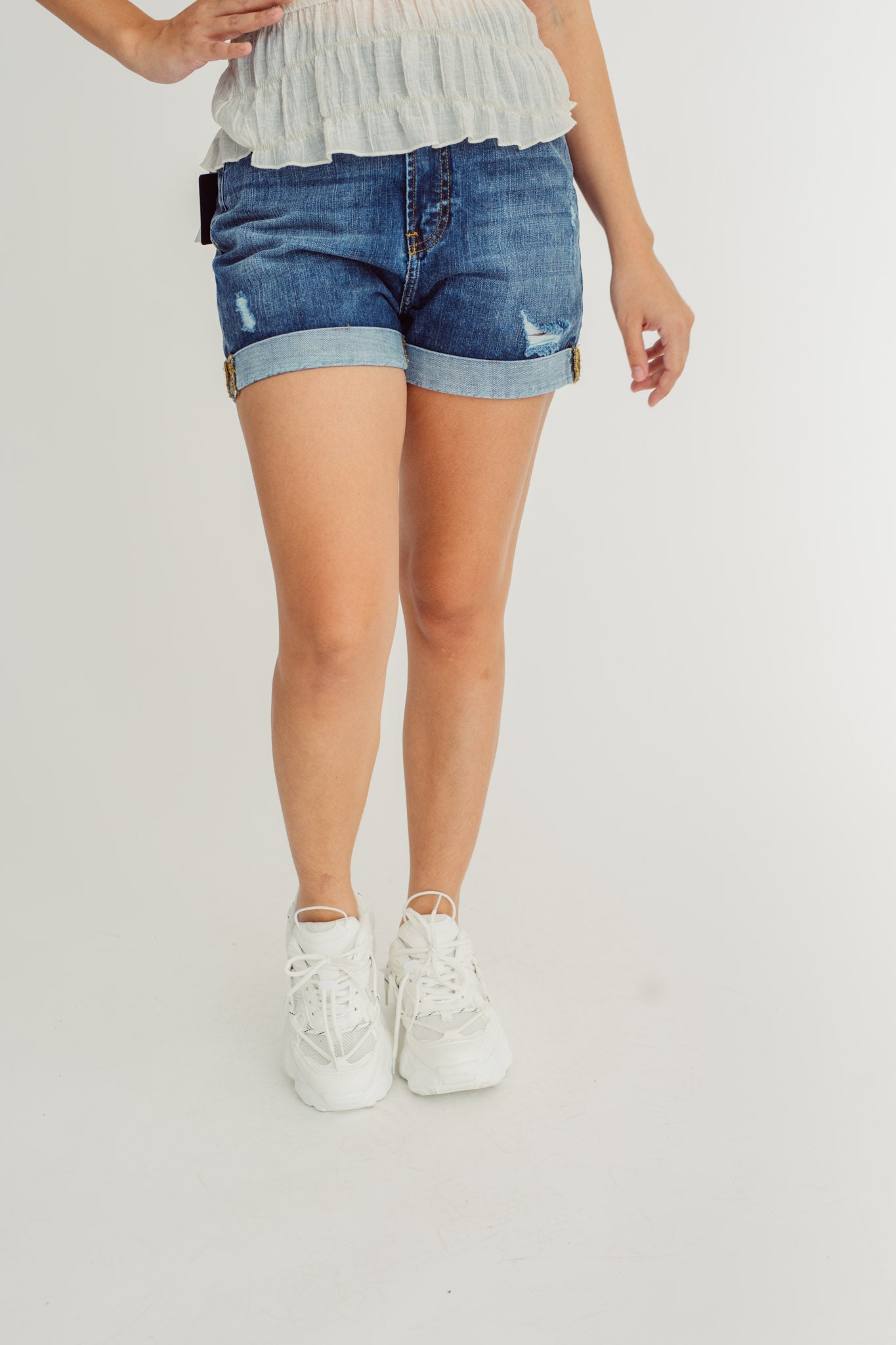 Medium Blue Mom Short High Rise - Mossimo PH