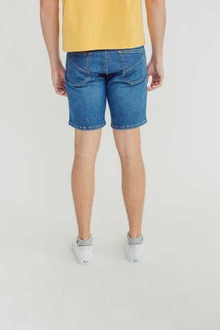 Medium Blue Slim Fit Five Pocket Denim Shorts - Mossimo PH