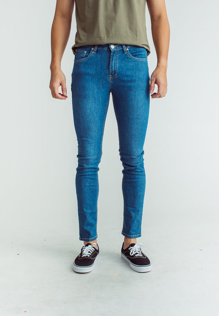 Medium Blue Slim Low Rise Basic Five Pocket Jeans - Mossimo PH