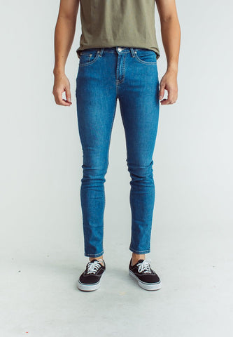 Medium Blue Slim Low Rise Basic Five Pocket Jeans - Mossimo PH