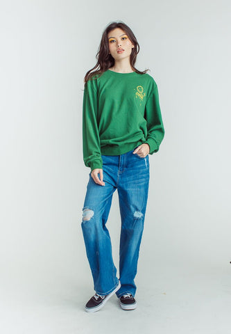 Medium Blue Wide Leg Ripped Jeans - Mossimo PH