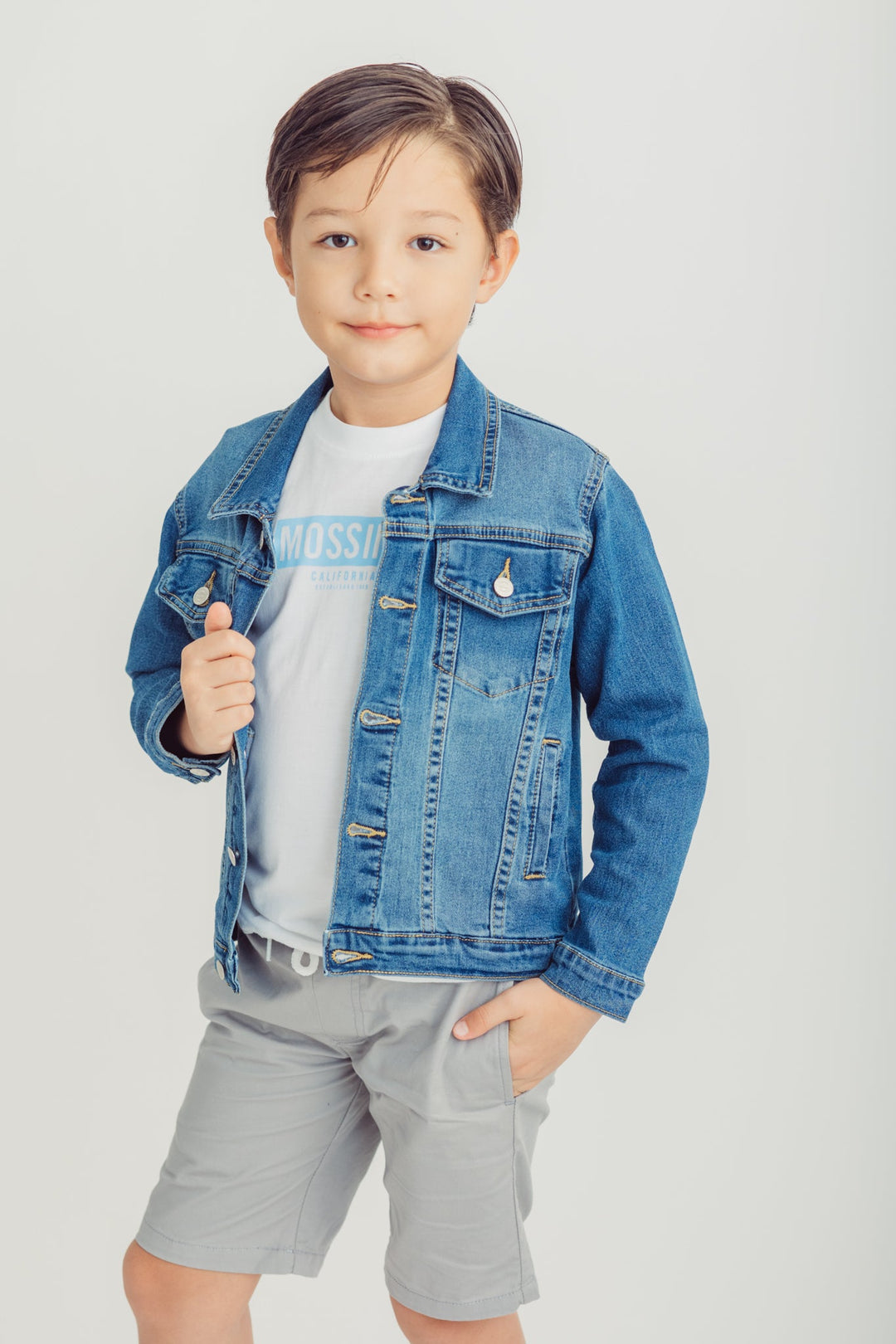 Medium Wash Long Sleeves Regular Jacket - Mossimo PH